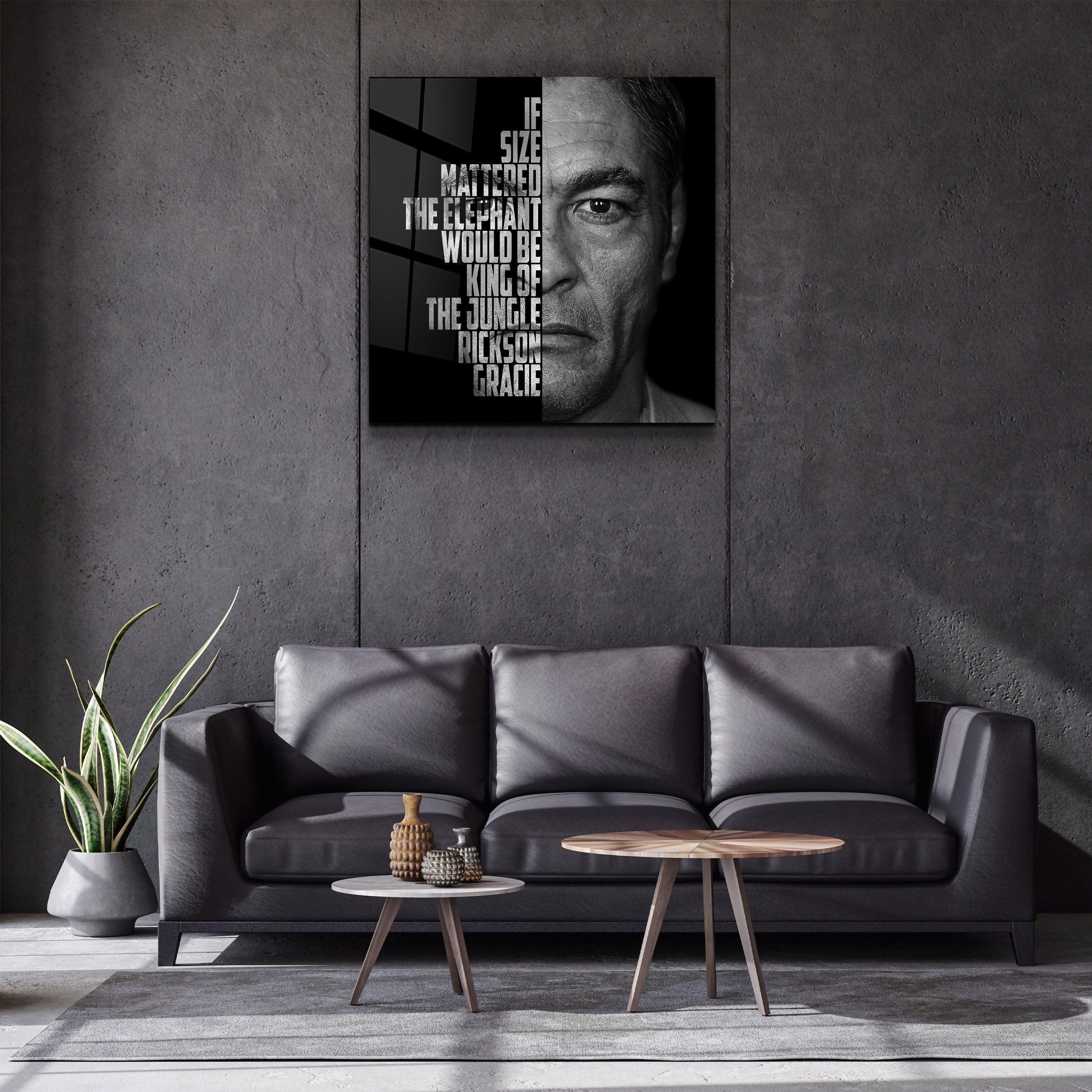 ・"Rickson Gracie"・Designers Collection Glass Wall Art - ArtDesigna Glass Printing Wall Art