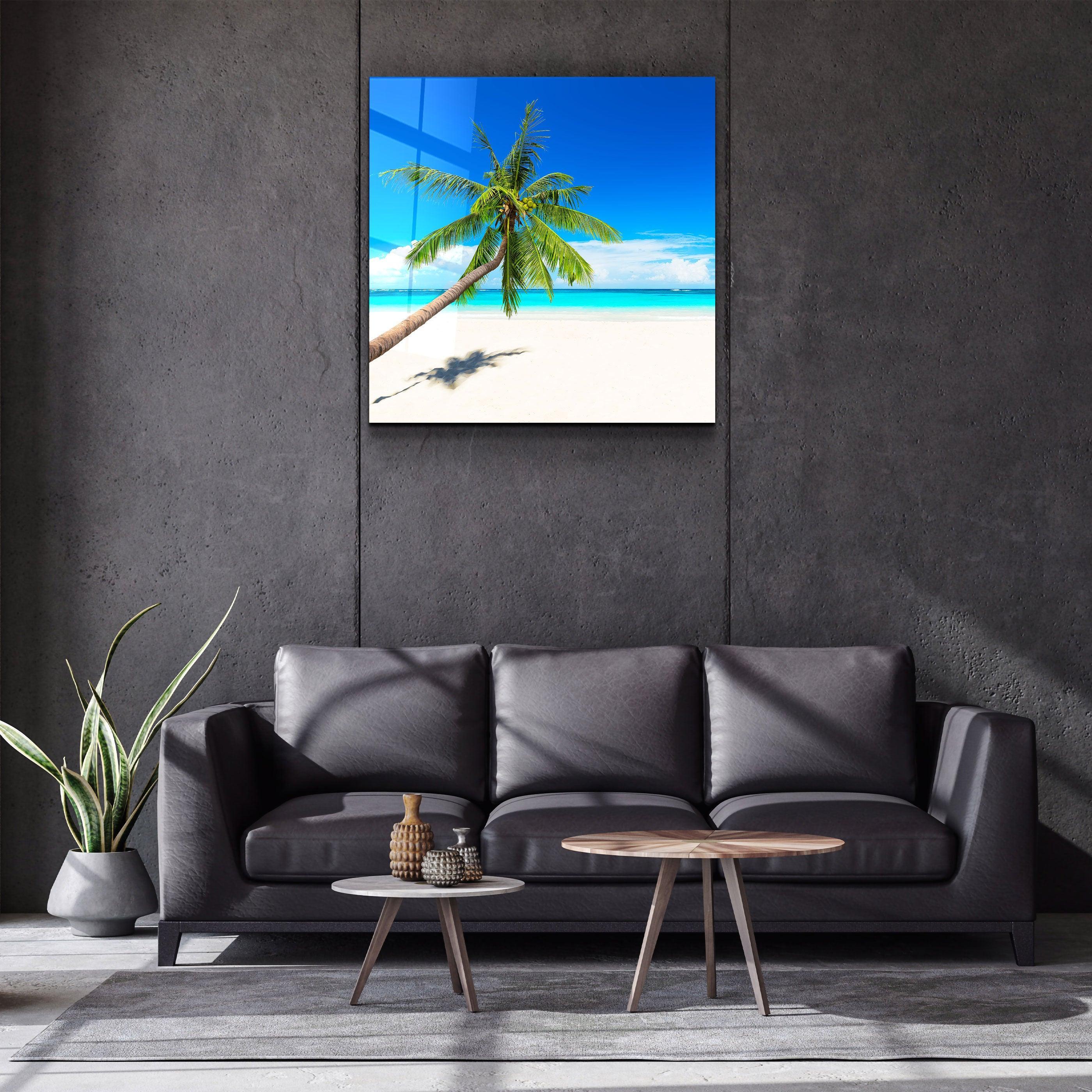・"Palm Tree"・Glass Wall Art - ArtDesigna Glass Printing Wall Art