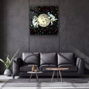 ・"Pushing A Planet"・Glass Wall Art - ArtDesigna Glass Printing Wall Art