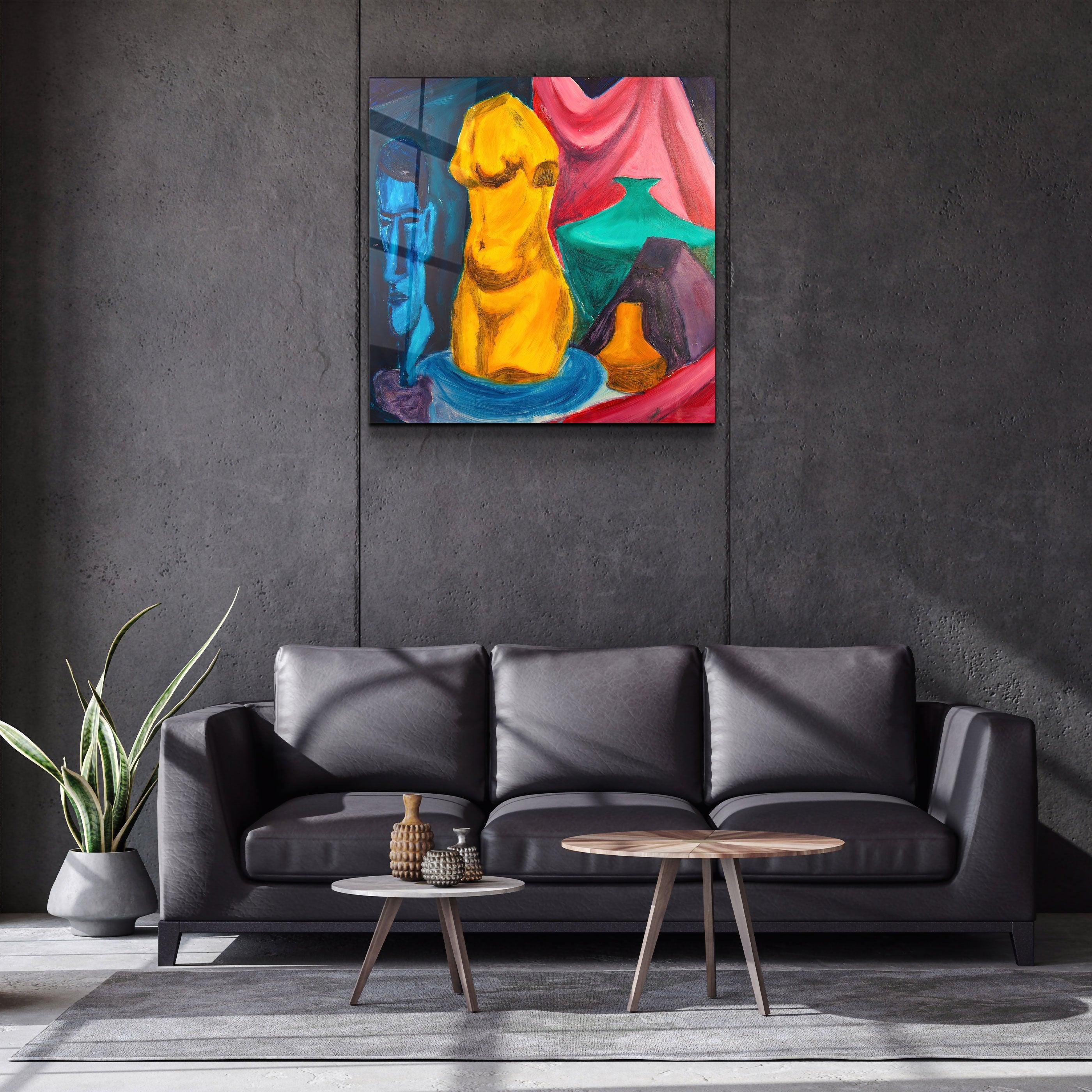 ・"The Body"・Hand-Drawn Image - Glass Wall Art - ArtDesigna Glass Printing Wall Art