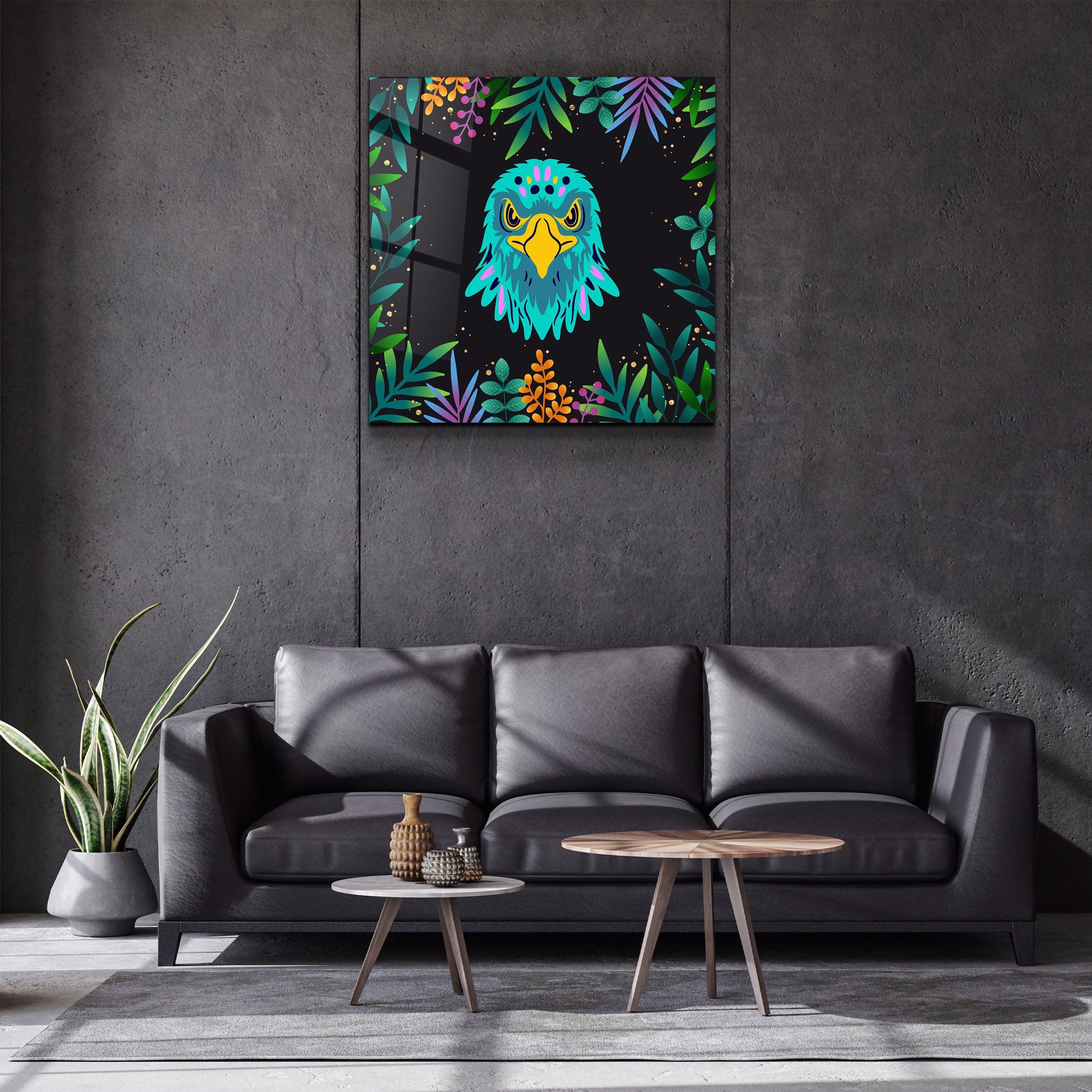 ・"Animal Republic-Eagle"・Designers Collection Glass Wall Art - ArtDesigna Glass Printing Wall Art