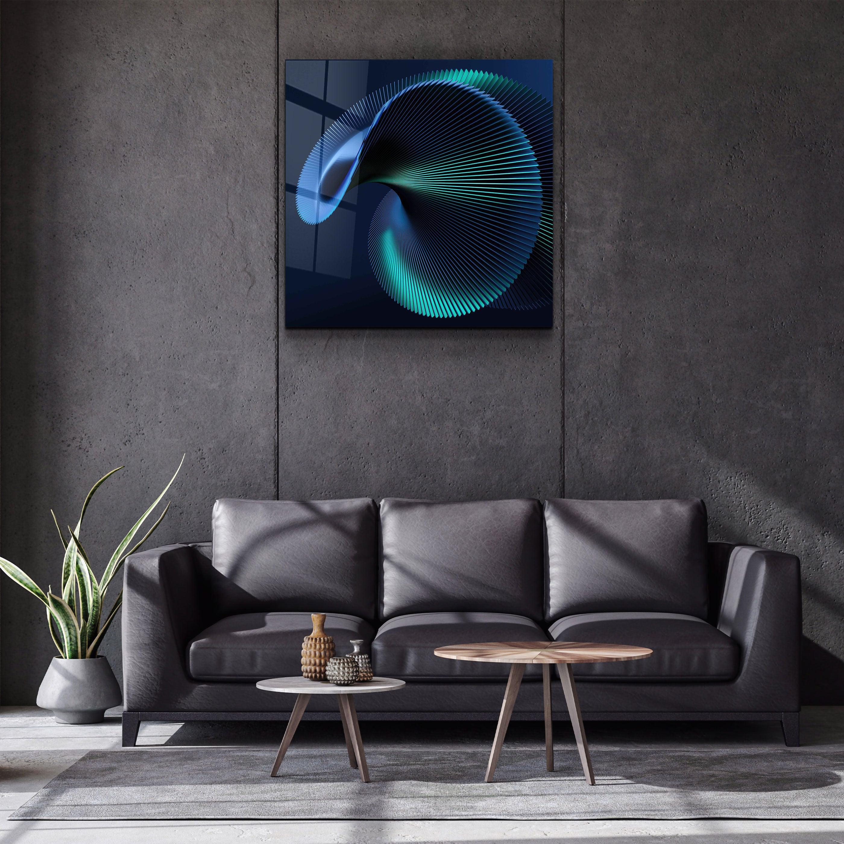 ."Bract". Designer's Collection Glass Wall Art - ArtDesigna Glass Printing Wall Art