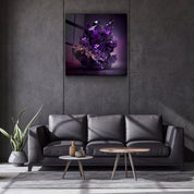 ."Amethyst - Purple". Designer's Collection Glass the Wood Art - ArtDesigna Glass Printing Wall Art