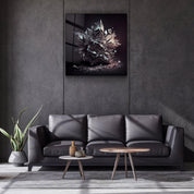 ."Amethyst - White". Designer's Collection Glass the Wood Art - ArtDesigna Glass Printing Wall Art