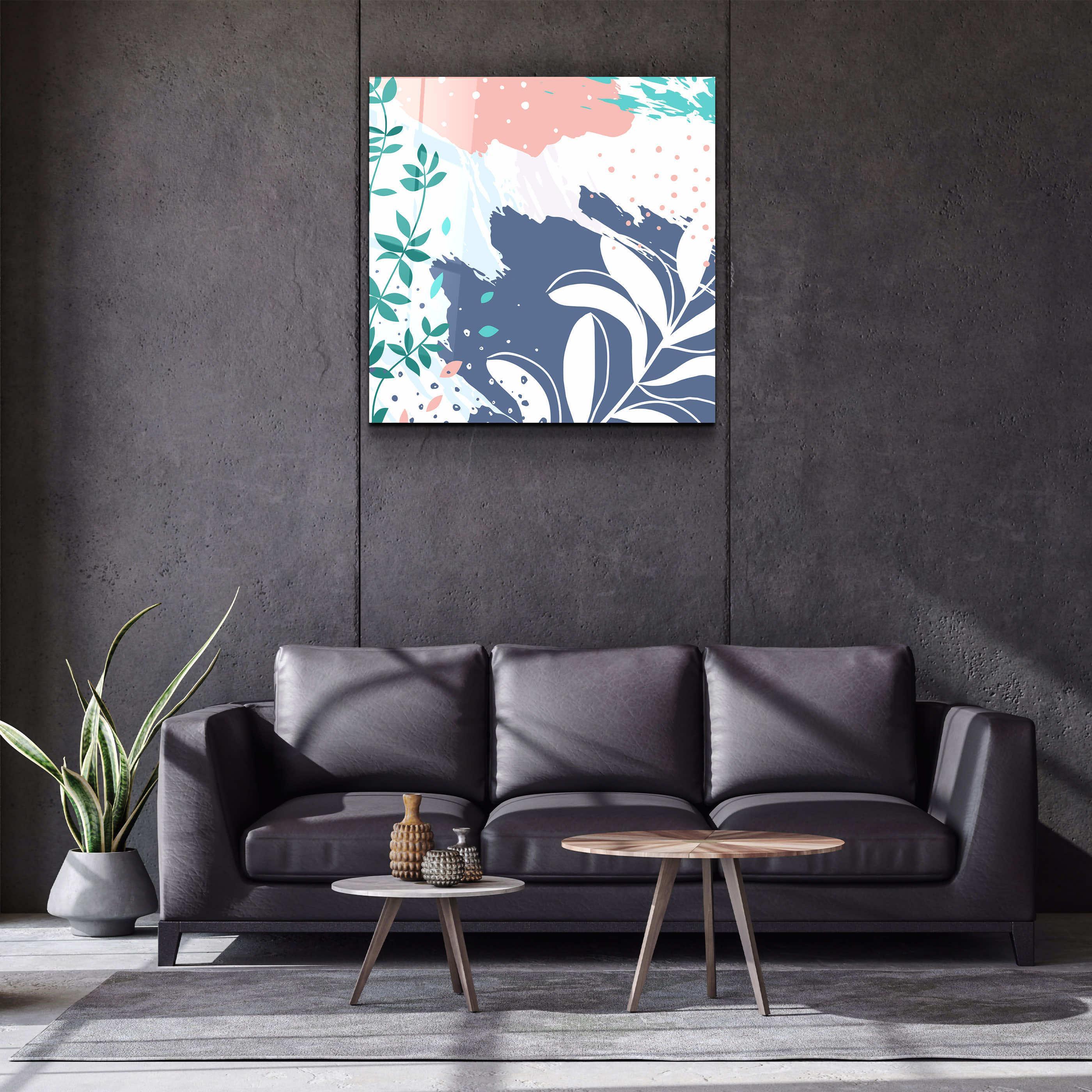 ."Pastel Patterns V1". Designer's Collection Glass Wall Art - ArtDesigna Glass Printing Wall Art