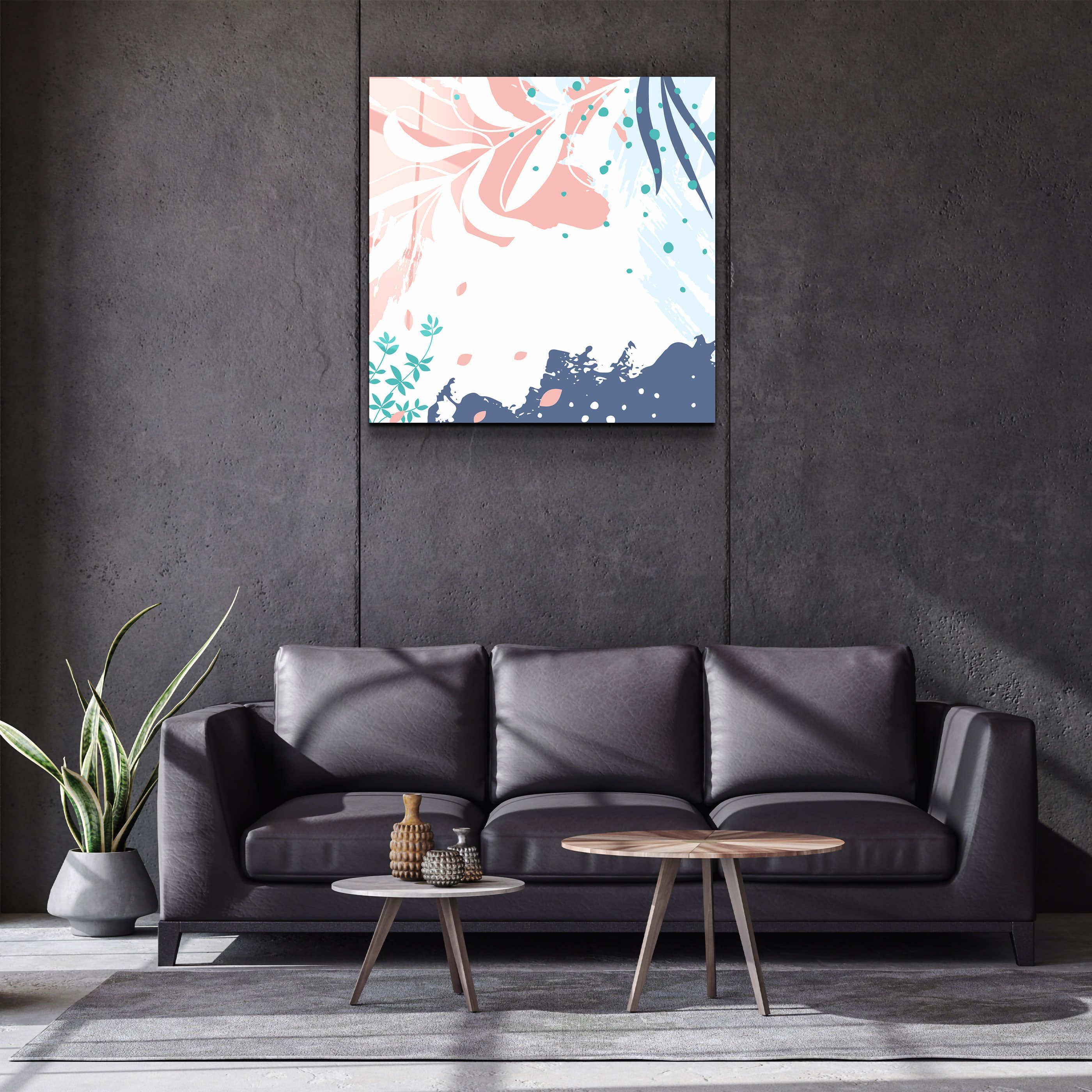 ."Pastel Patterns V3". Designer's Collection Glass Wall Art - ArtDesigna Glass Printing Wall Art