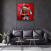 ."Tattooed v6". Designer's Collection Glass Wall Art - ArtDesigna Glass Printing Wall Art