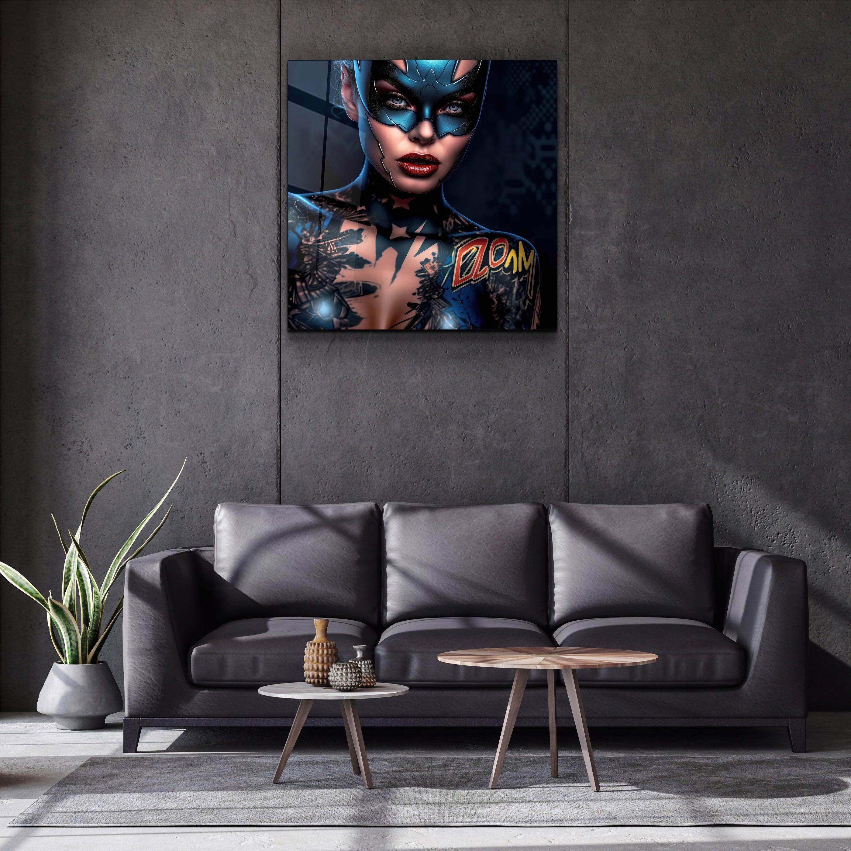 ."Tattooed v5". Designer's Collection Glass Wall Art - ArtDesigna Glass Printing Wall Art