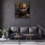 ."Woman Warriors 1". Secret World Collection Glass Wall Art - ArtDesigna Glass Printing Wall Art