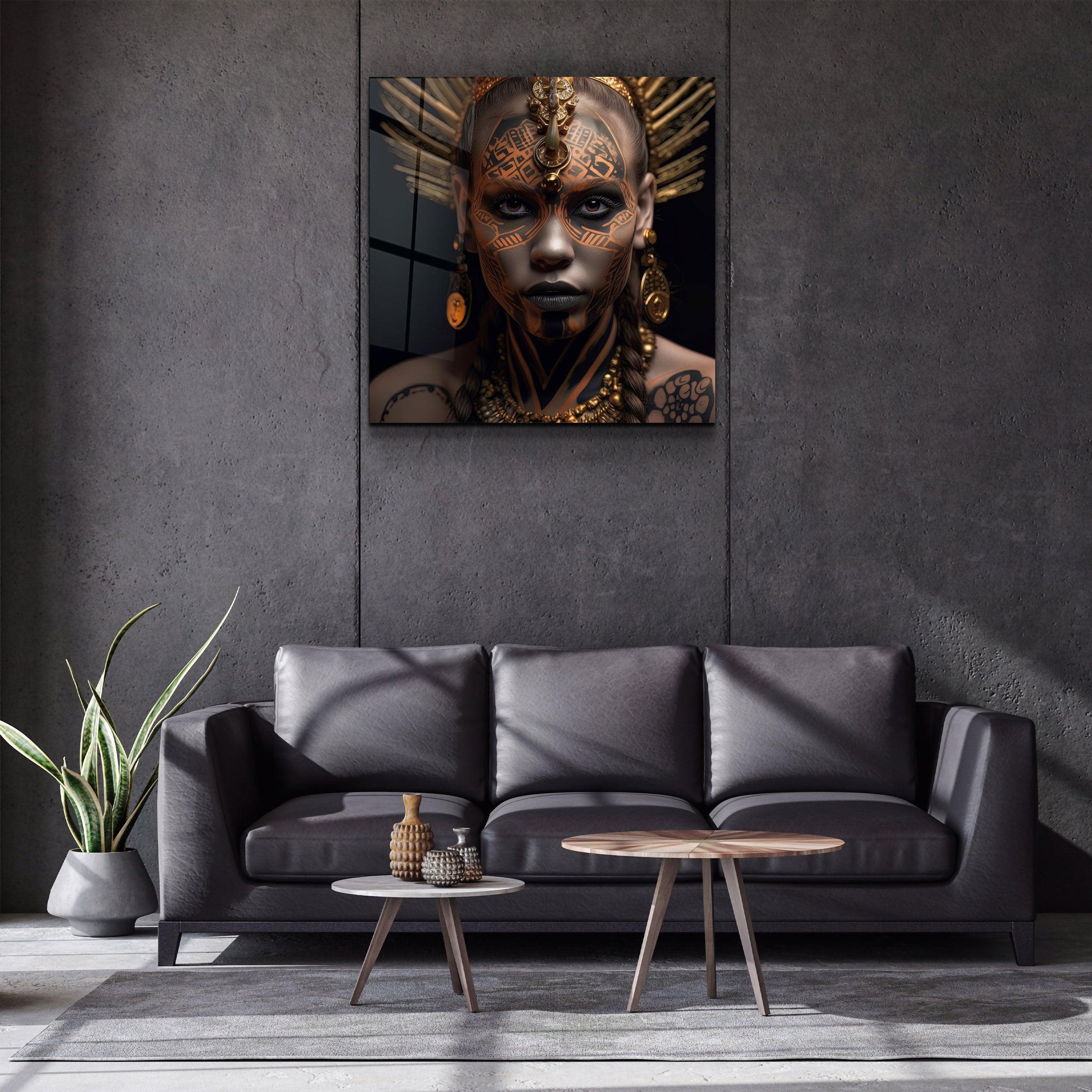."Woman Warriors 1". Secret World Collection Glass Wall Art - ArtDesigna Glass Printing Wall Art