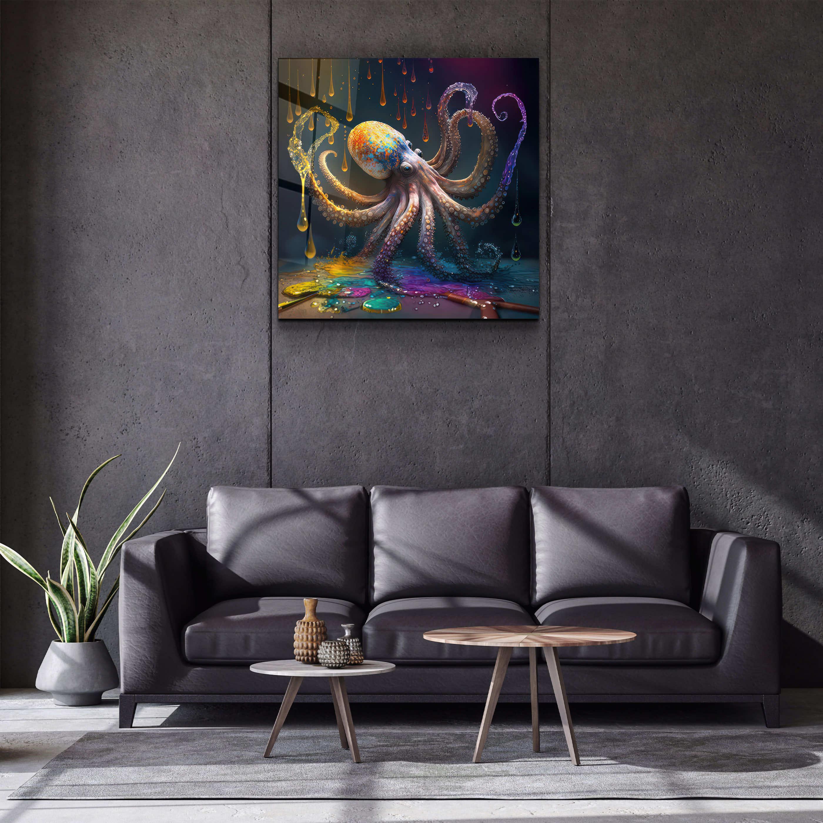 ."Painter Octo". Designers Collection Glass Wall Art - ArtDesigna Glass Printing Wall Art