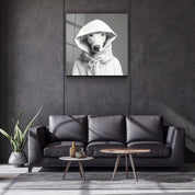 ."Stylish Dogs - V1". Designer's Collection Glass Wall Art - ArtDesigna Glass Printing Wall Art