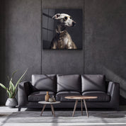 ."Stylish Dogs - V2". Designer's Collection Glass Wall Art - ArtDesigna Glass Printing Wall Art