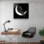 ."Moon Modern V3". Designer's Collection Glass Wall Art - ArtDesigna Glass Printing Wall Art