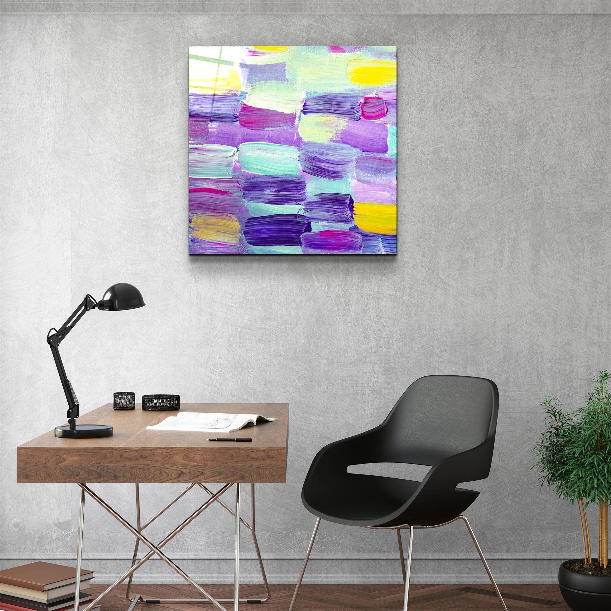 ・"Pinkastone"・Glass Wall Art - ArtDesigna Glass Printing Wall Art