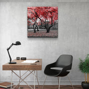 ・"Red Tree"・Glass Wall Art - ArtDesigna Glass Printing Wall Art