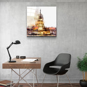 Maiden's Tower-Turkey - Glass Wall Art - Artdesigna