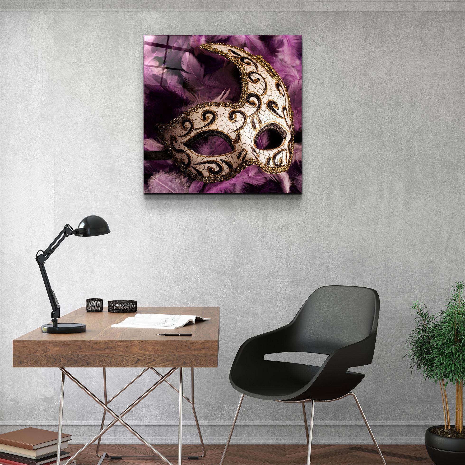 ・"Ball Mask"・Glass Wall Art - ArtDesigna Glass Printing Wall Art