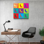 ・"Colorful Shoes"・Glass Wall Art - ArtDesigna Glass Printing Wall Art