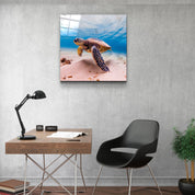 ・"Sea Turtle"・Glass Wall Art - ArtDesigna Glass Printing Wall Art