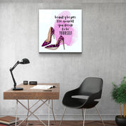 ・"Be Yourself"・Glass Wall Art - ArtDesigna Glass Printing Wall Art