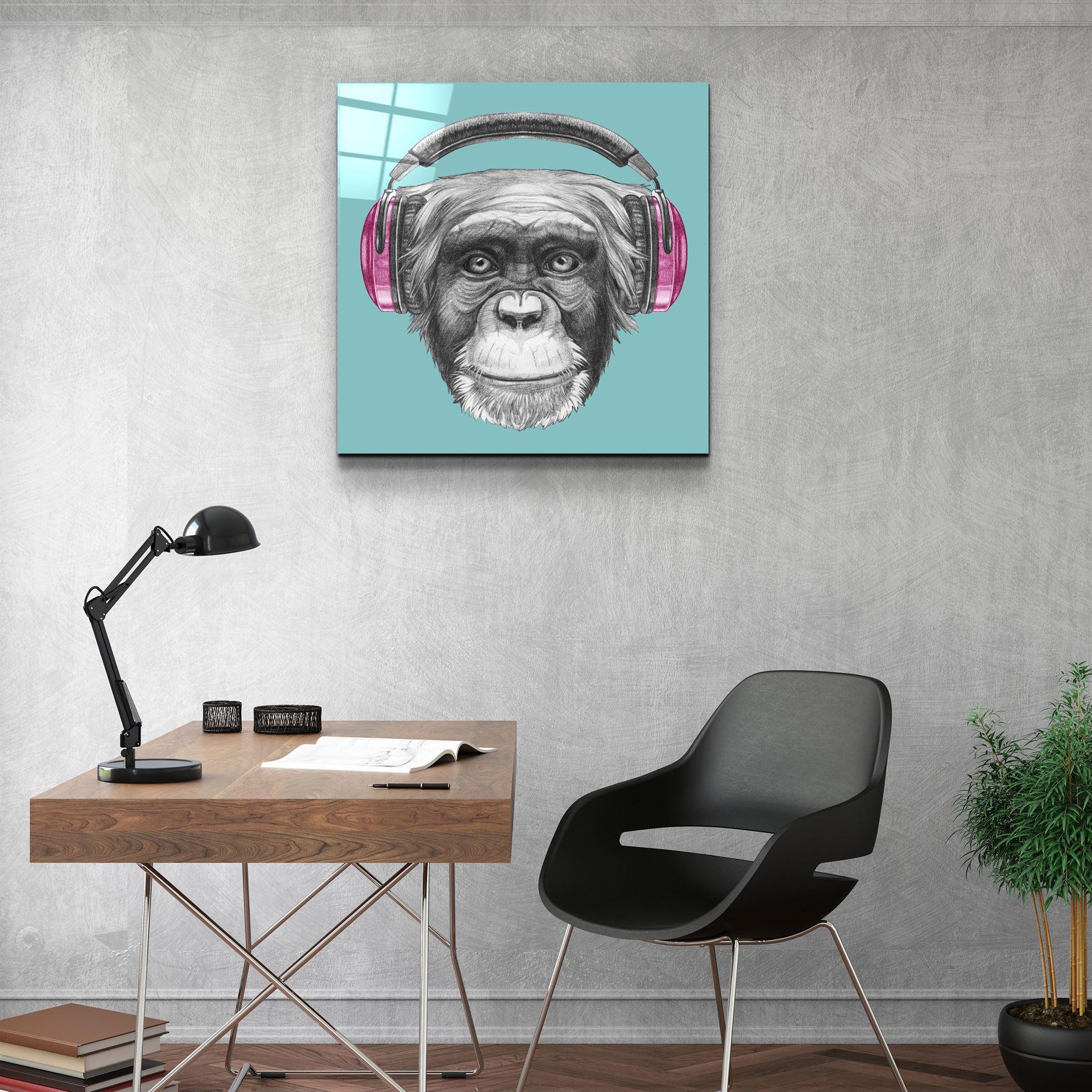 ・"Monkey"・Glass Wall Art - ArtDesigna Glass Printing Wall Art