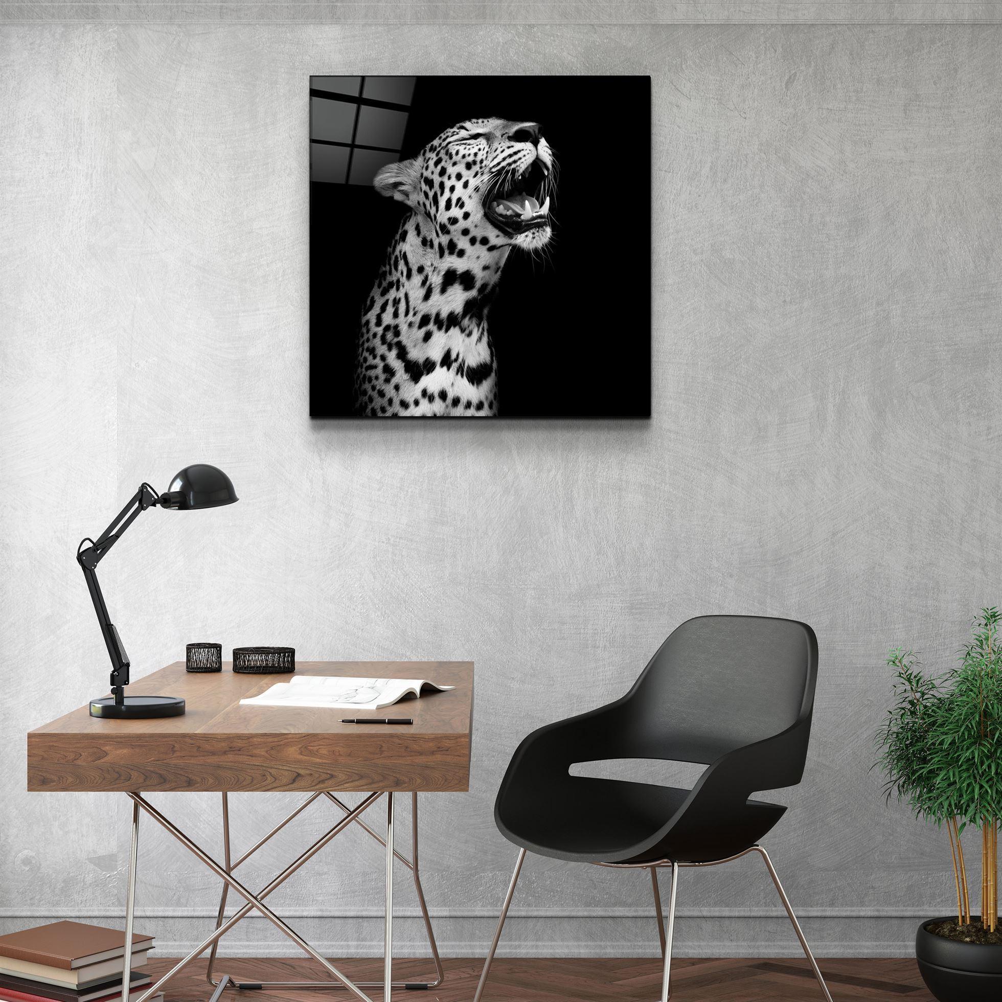 ・"Leopard"・Glass Wall Art - ArtDesigna Glass Printing Wall Art