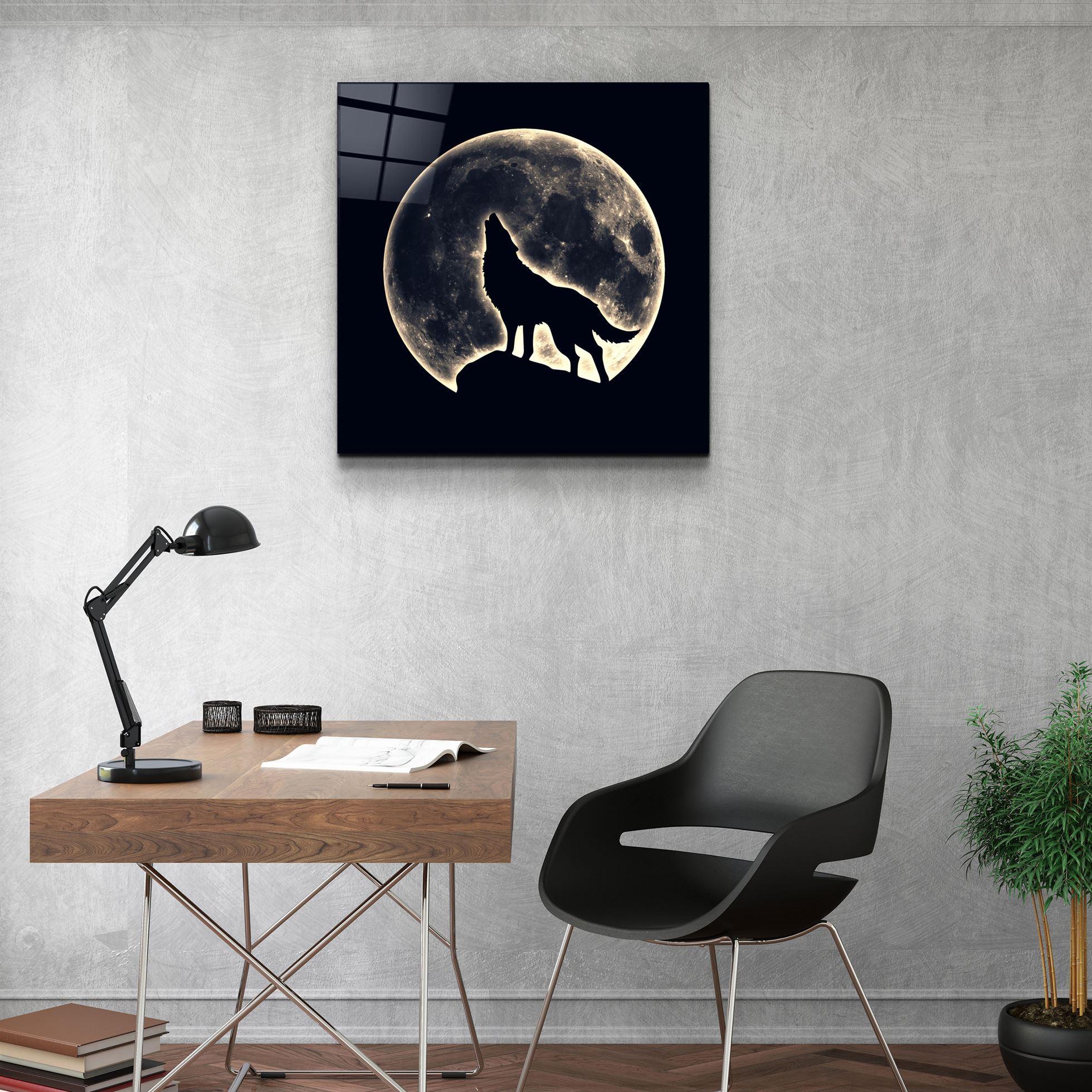 ・"Full Moon"・Glass Wall Art - ArtDesigna Glass Printing Wall Art