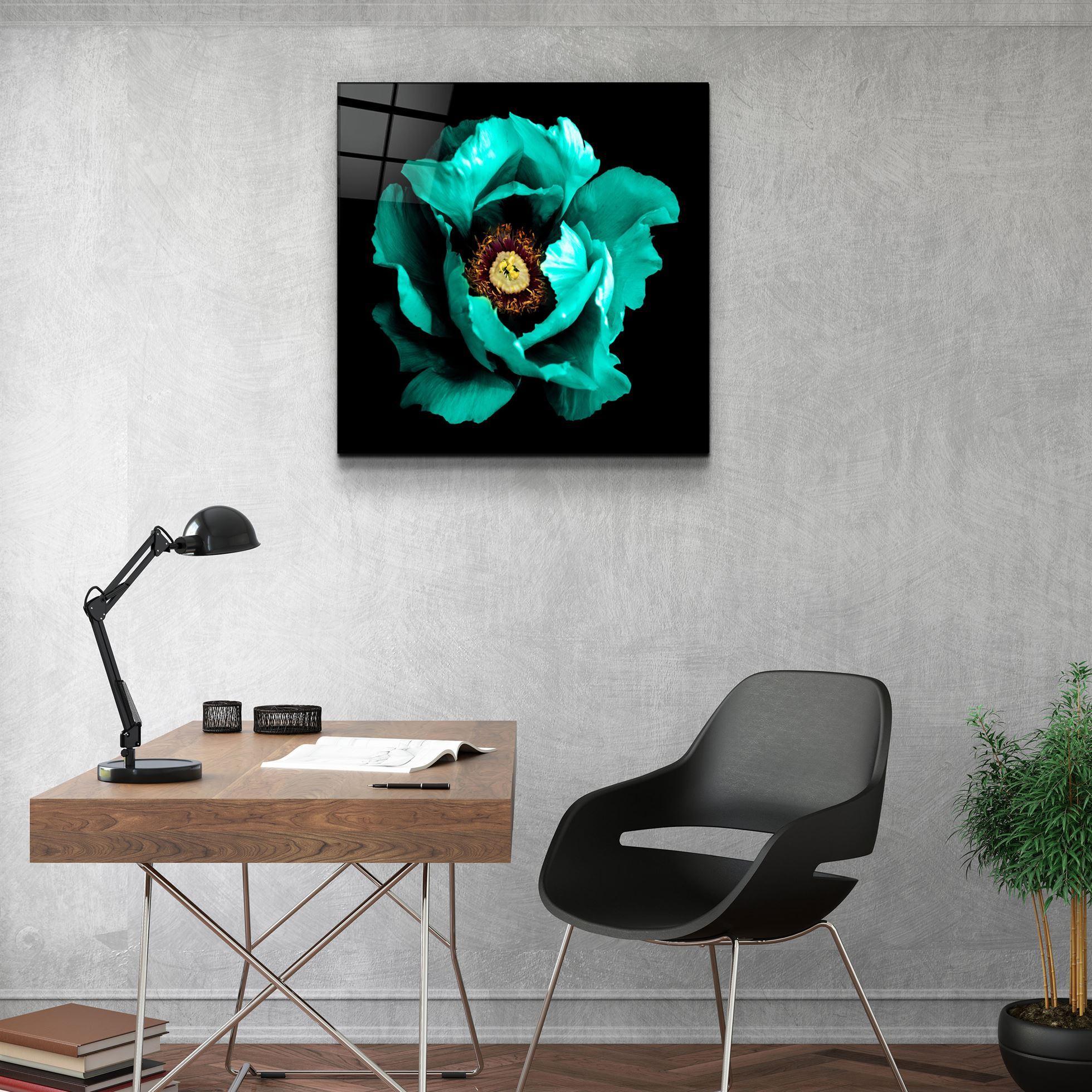 ・"Floral Green"・Glass Wall Art - ArtDesigna Glass Printing Wall Art