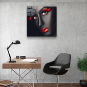 ・"Red Expressions"・Glass Wall Art - ArtDesigna Glass Printing Wall Art