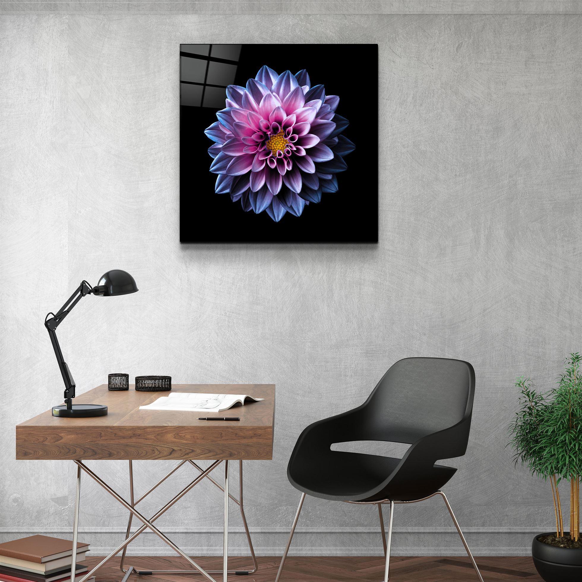 ・"Purple Flower"・Glass Wall Art - ArtDesigna Glass Printing Wall Art