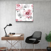 ・"Pink rose"・Glass Wall Art - ArtDesigna Glass Printing Wall Art