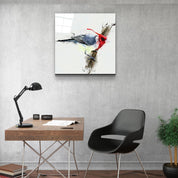 ・"Red Bird"・Glass Wall Art - ArtDesigna Glass Printing Wall Art