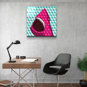 ・"Shark"・Glass Wall Art - ArtDesigna Glass Printing Wall Art
