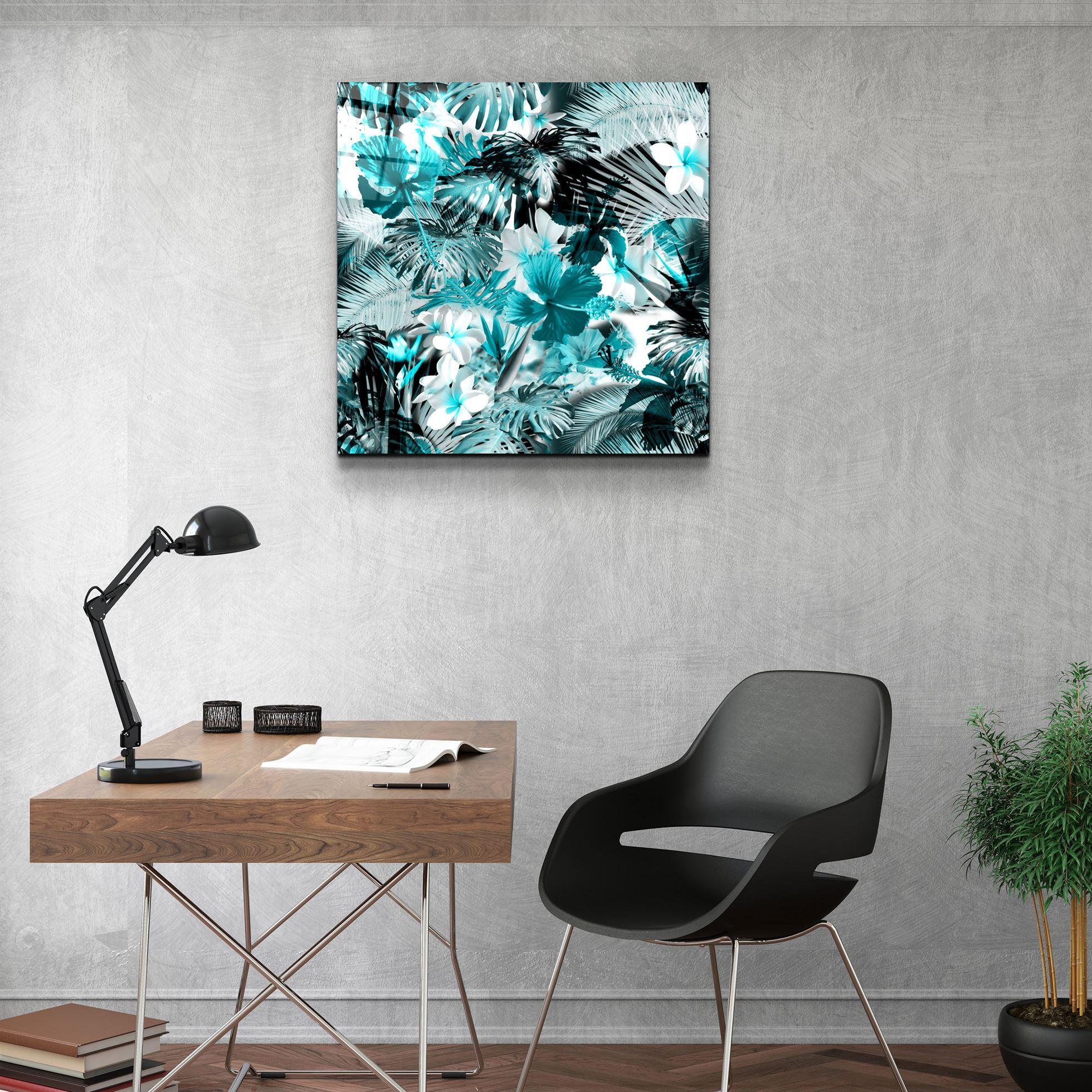 ・"Tropical Leaves"・Glass Wall Art - ArtDesigna Glass Printing Wall Art