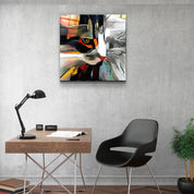 ・"Abstract Cat"・Glass Wall Art - ArtDesigna Glass Printing Wall Art