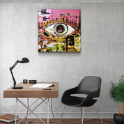 ・"Eye Abstract"・Glass Wall Art - ArtDesigna Glass Printing Wall Art