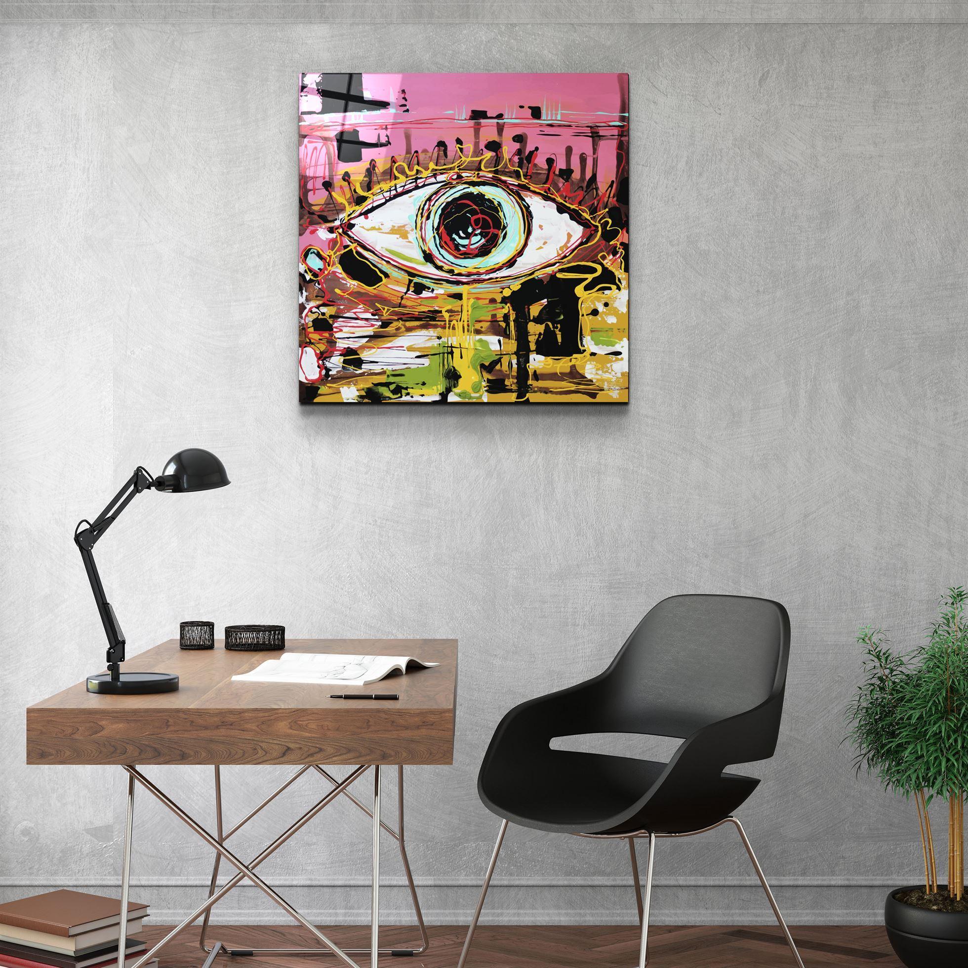 ・"Eye Abstract"・Glass Wall Art - ArtDesigna Glass Printing Wall Art