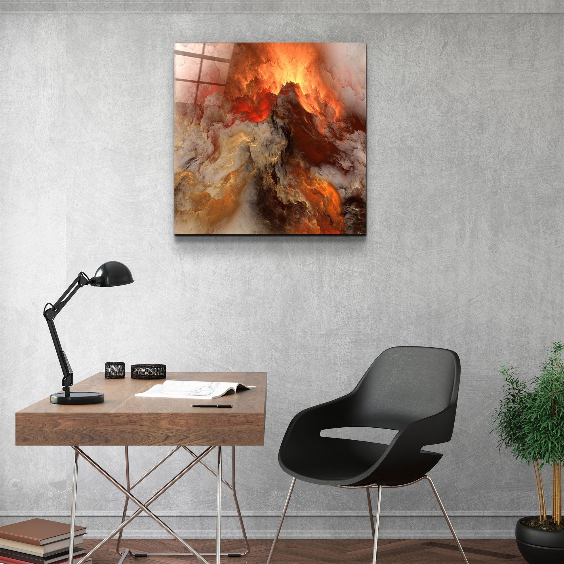 ・"Lava"・Glass Wall Art - ArtDesigna Glass Printing Wall Art