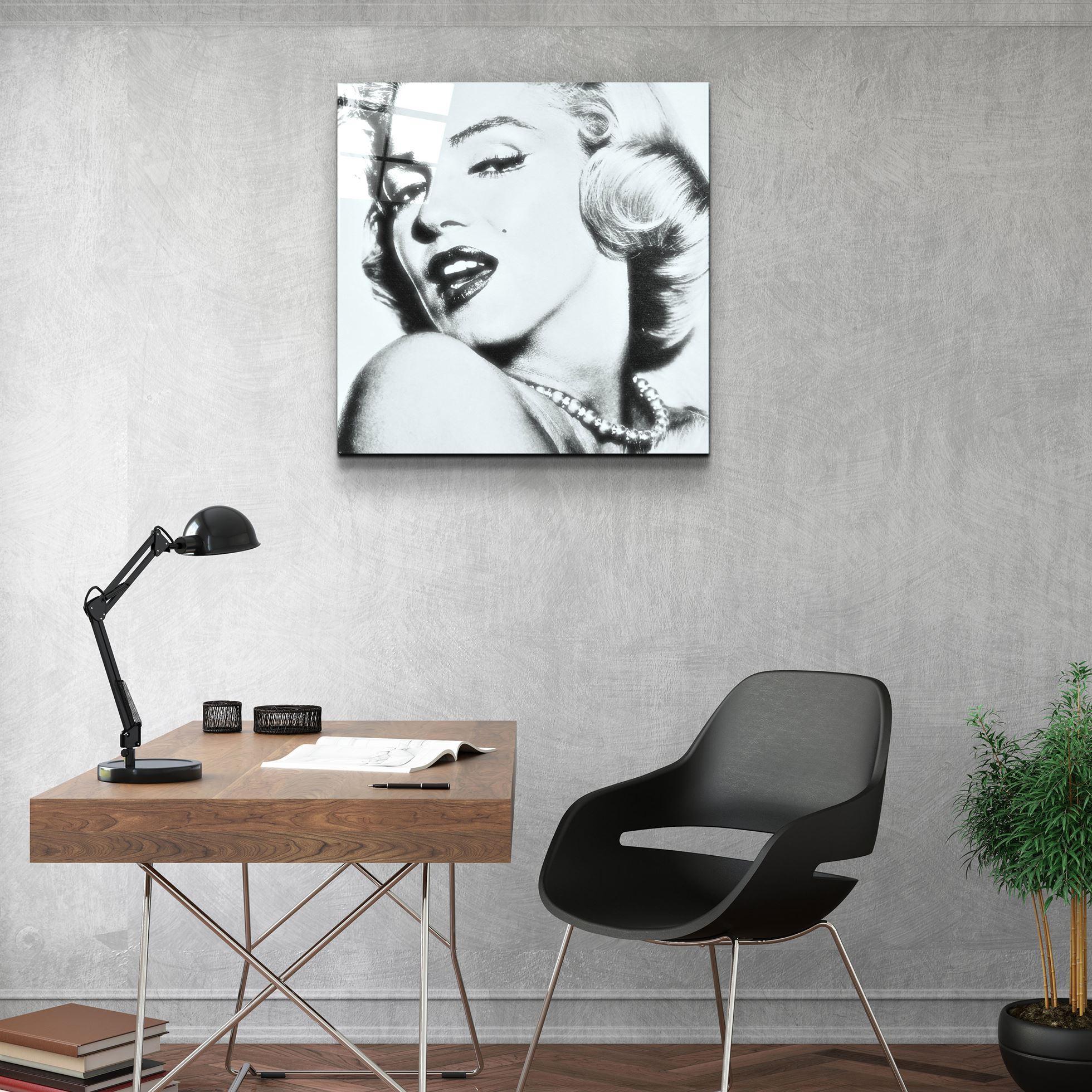 ・"Marilyn Monroe"・Glass Wall Art - ArtDesigna Glass Printing Wall Art