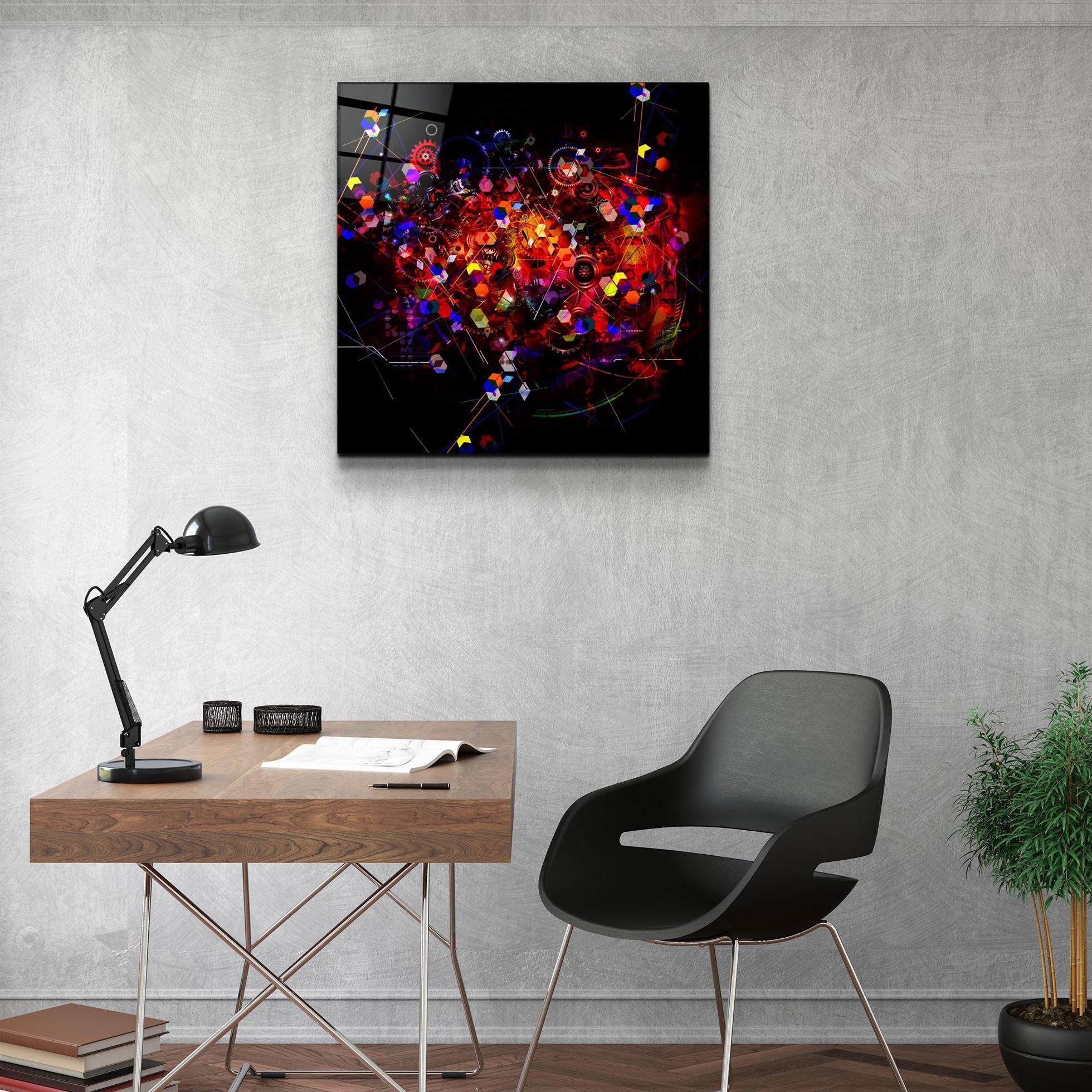 ・"Abstract Colors"・Glass Wall Art - ArtDesigna Glass Printing Wall Art