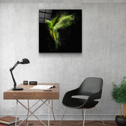 ・"Green Parrot"・Glass Wall Art - ArtDesigna Glass Printing Wall Art