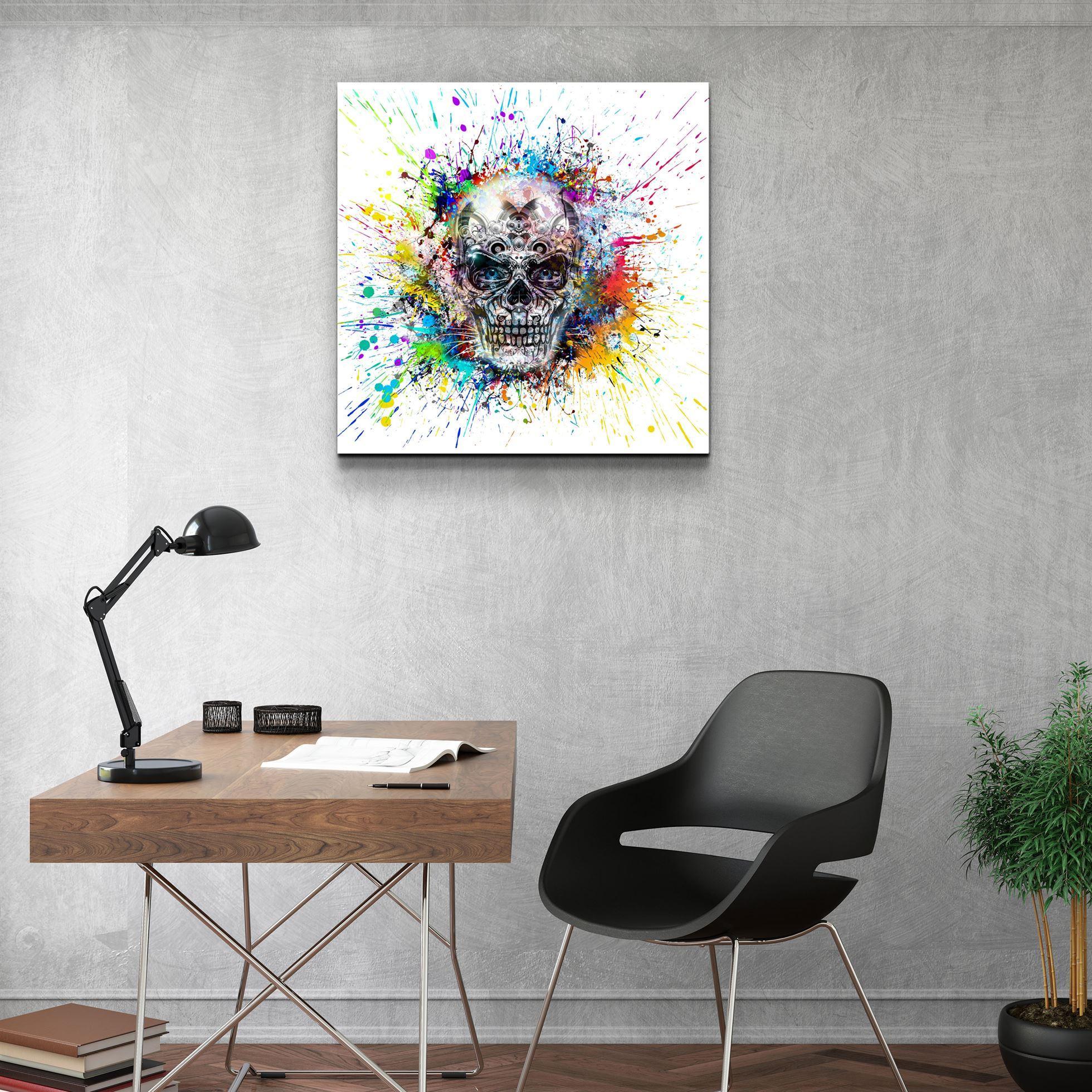 ・"Skulla"・Glass Wall Art - ArtDesigna Glass Printing Wall Art