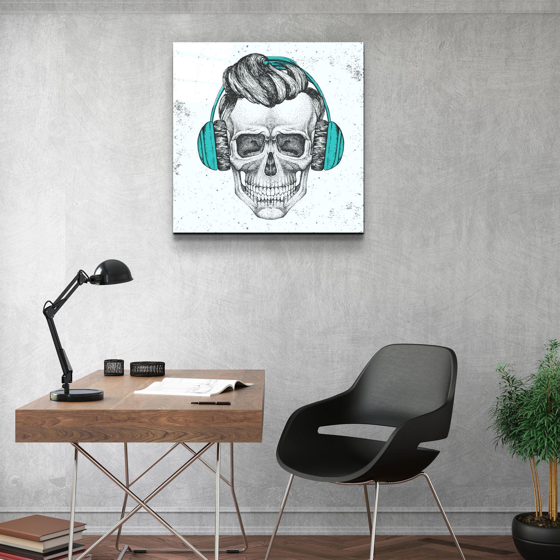 ・"Skulla3"・Glass Wall Art - ArtDesigna Glass Printing Wall Art