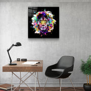・"Lion Abstract"・Glass Wall Art - ArtDesigna Glass Printing Wall Art