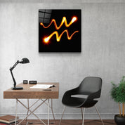 ."Aquarius Zodiac Symbol". Glass Wall Art - ArtDesigna Glass Printing Wall Art