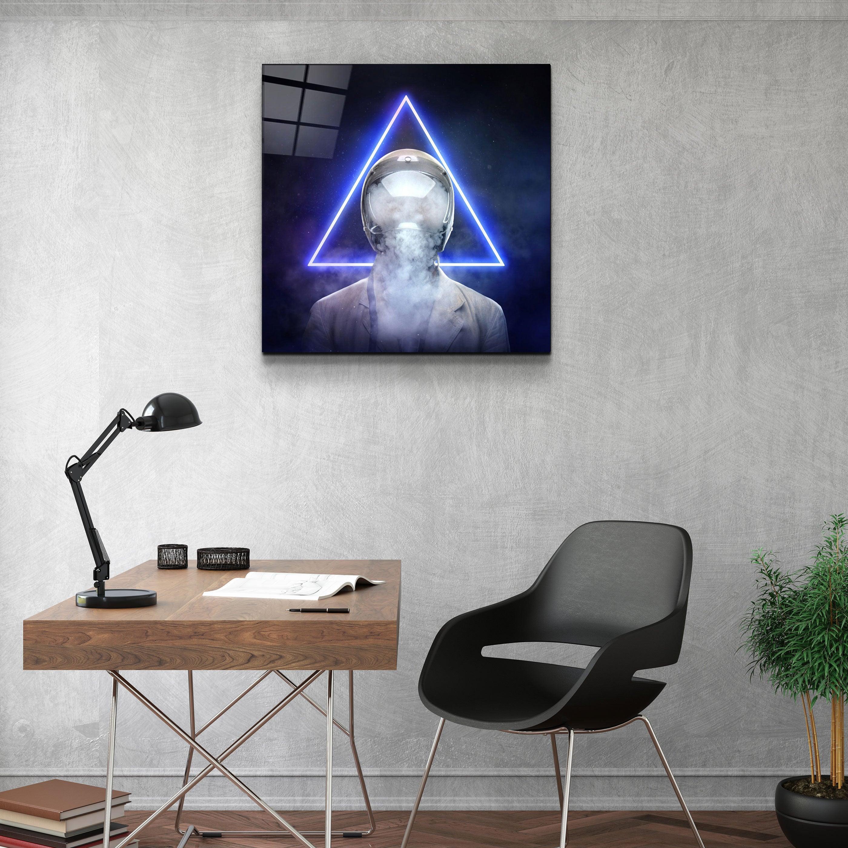 ・"Smoky Face"・Glass Wall Art - ArtDesigna Glass Printing Wall Art