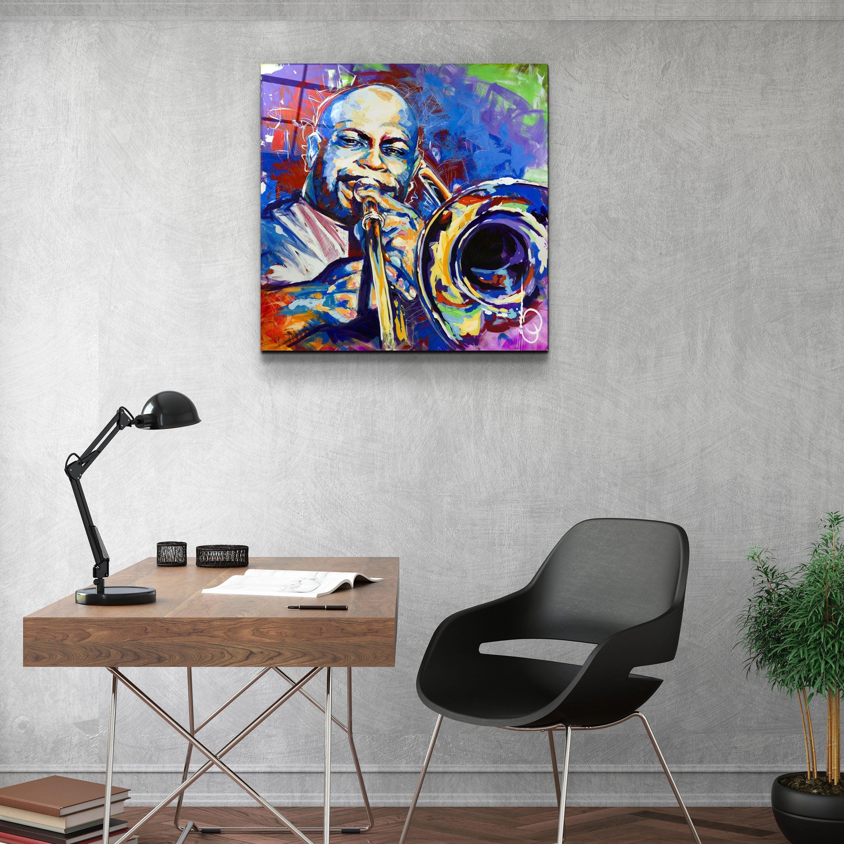 ・"Abstract Musician"・Glass Wall Art - ArtDesigna Glass Printing Wall Art