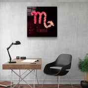 ."Zodiac V2 - Scorpio". Glass Wall Art - ArtDesigna Glass Printing Wall Art