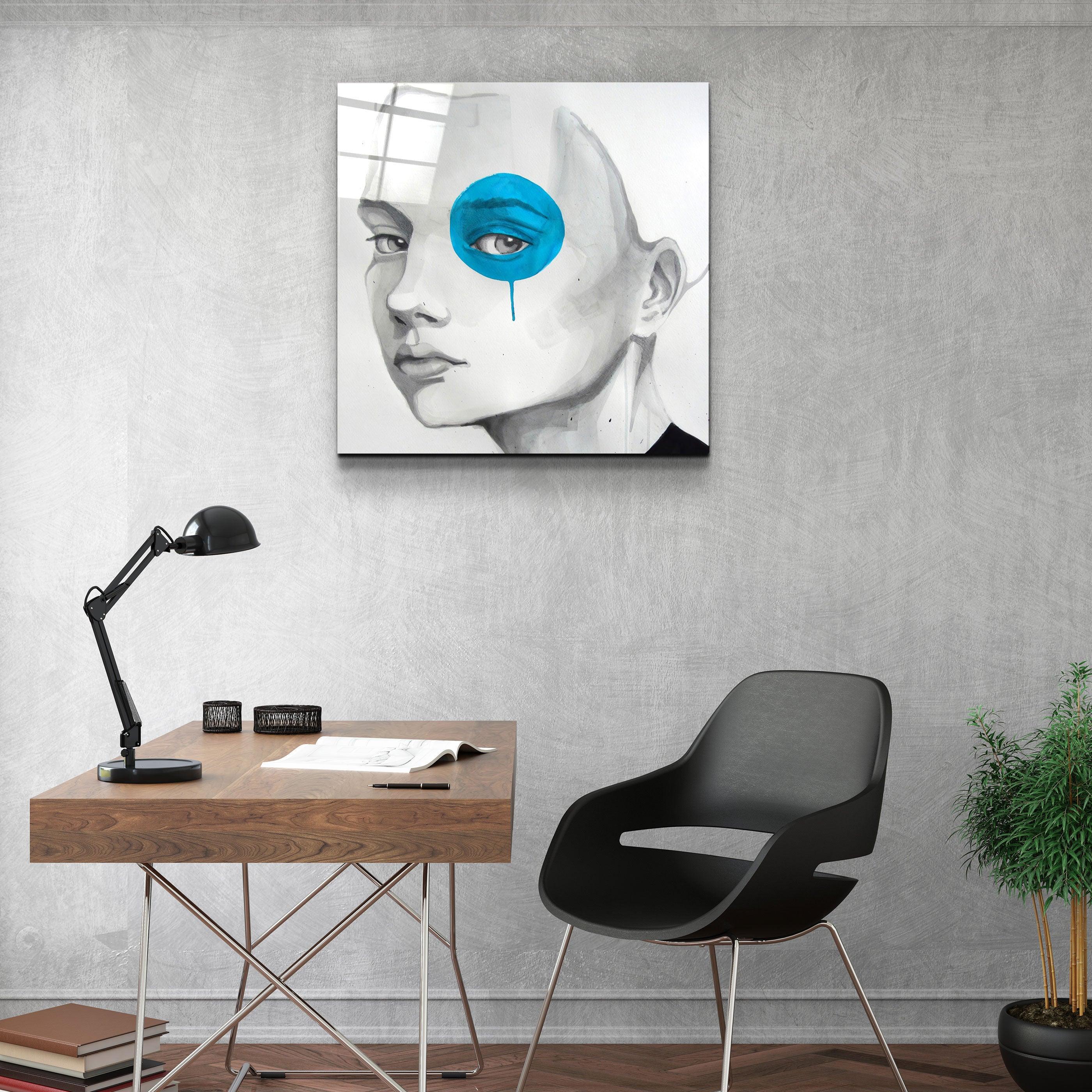 ・"Blue Eye"・Glass Wall Art - ArtDesigna Glass Printing Wall Art